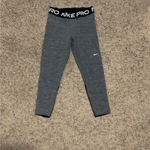 Women’s Charcoal Grey Nike Pro Calf Leggings